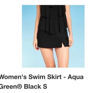 Aqua Green- Women’s swim skirt in size S color Black